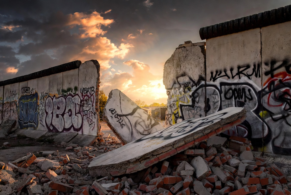 Fallen Wall at dawn